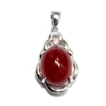 Fashion Elegant Chalcedony Precious Gemstone Pendant Jewelry Charms